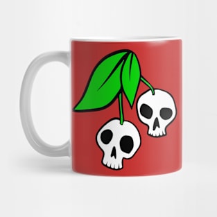 Cherry Skulls - White Mug